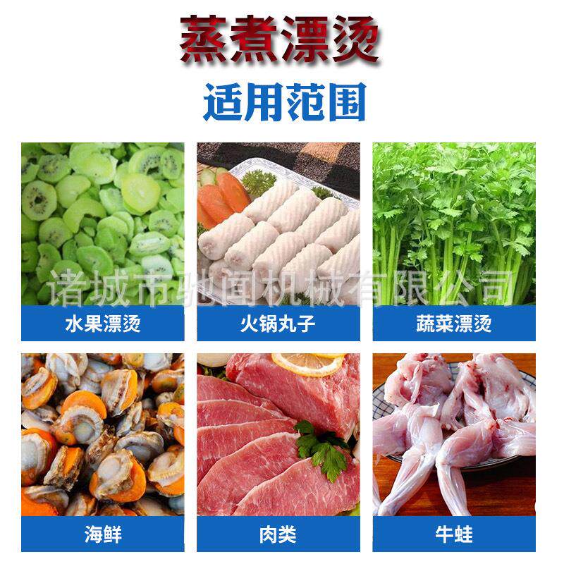 商用桑芽加工生产流水线桑叶清洗蒸煮漂烫冷却二次清洗沥水线热销