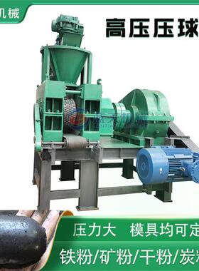 高压铁渣粉压球机煤粉滤泥含铜污泥压球设备煤泥可燃碎料压球机
