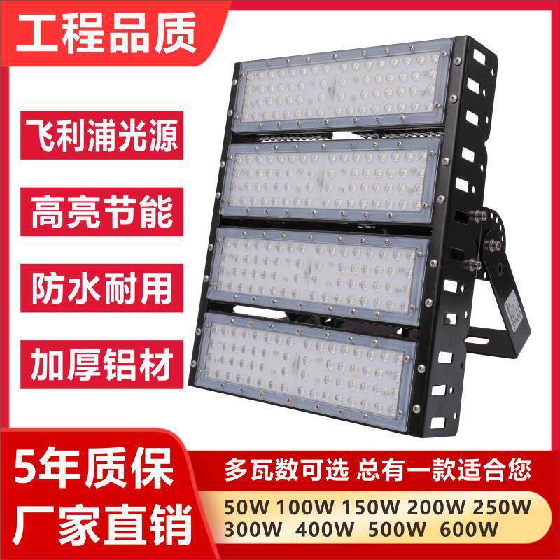led球场灯模组投光灯户外防水广场杆塔吊泛光灯工程照明隧道灯