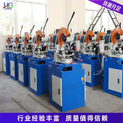 小型螺旋管切割机气动式金属型材切管机建筑工程螺旋管下料设备