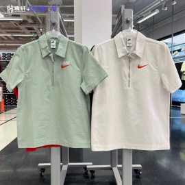 nike耐克男款半拉链，翻领宽松polo运动休闲短袖t恤dm5284-030-017