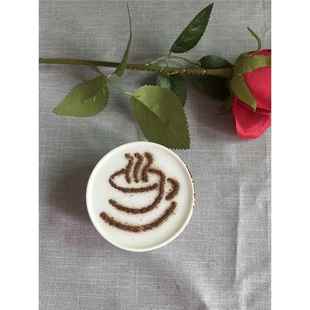 咖啡拉花模具定制不锈钢奶茶咖啡拉花模具蛋糕喷花模印花模具镂空