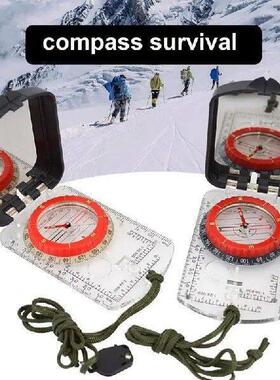 Multifunctional Compass Scale Map Ruler Mirror Outdoor
