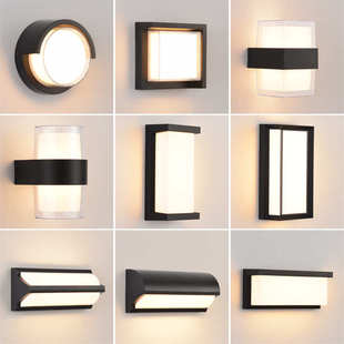 壁灯户外别墅庭院露台大门室外照明灯中式 防水阳台灯柱子墙灯125