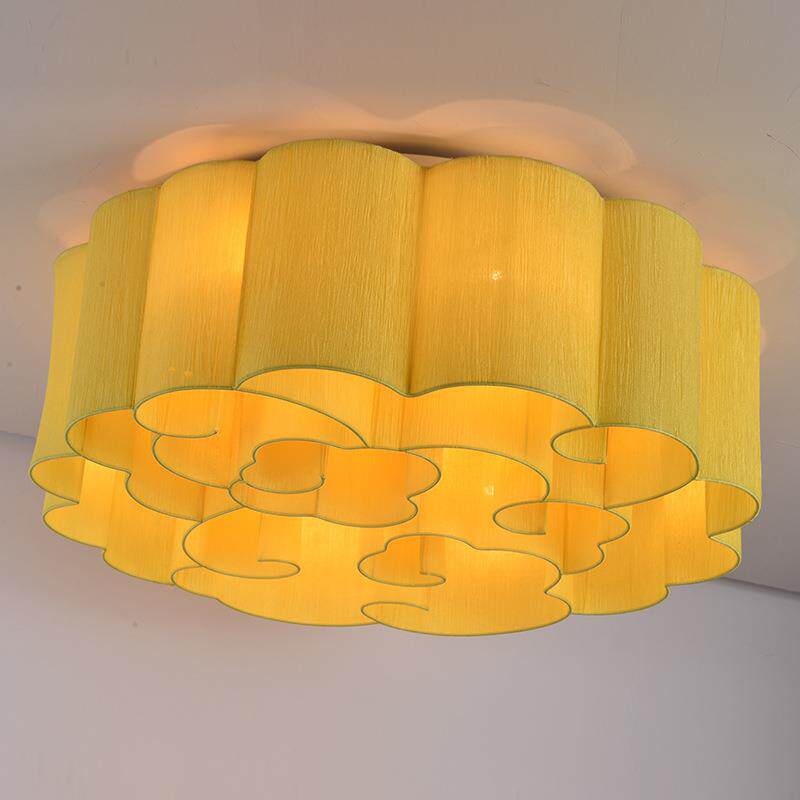 厂家直销代中式布罩云吸包顶灯E现27光源酒店大厅工程88566厢吸祥