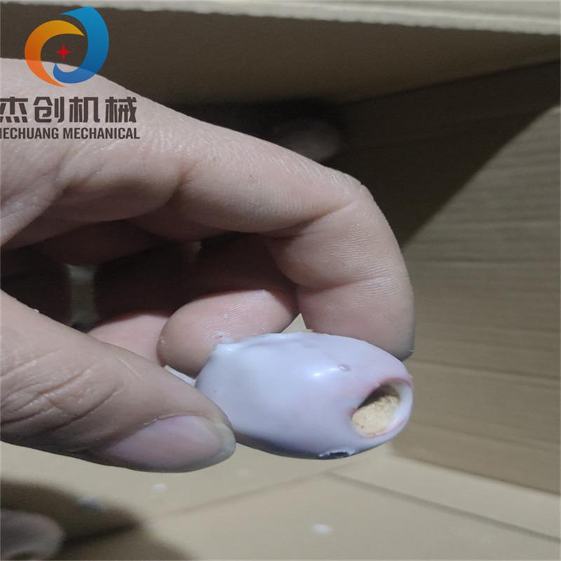 酸奶枣球裹巧克力机器 瀑布式巧克力涂层设备 燕麦脆枣涂层机器