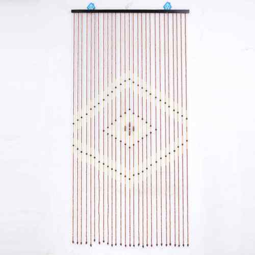 拼接图案大小方块木珠门帘 方块门帘 客厅隔断