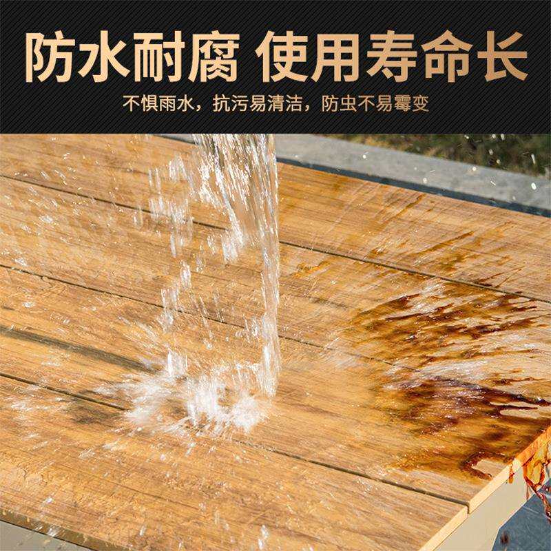 工厂塑木桌椅民宿酒店花园家具室外庭院防腐木餐桌椅户外桌椅