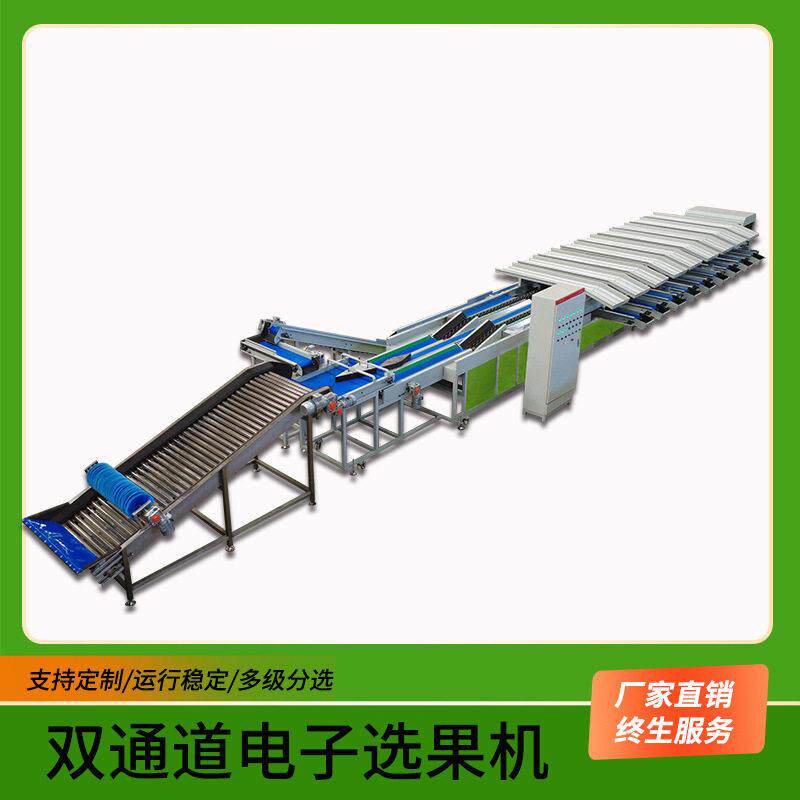 百香果双轨道糖度检测重量分选机番茄全自动智能称重选果机