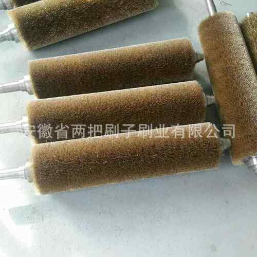 厂机械抛钢丝辊除锈打家磨丝刷008辊钢工业钢丝光毛刷辊