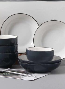 high quality 18-piece set of bowls and plates ceramic bowls