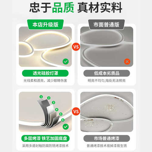 客厅吸顶灯现代简约大气卧室灯新款极简大灯LED客厅灯大厅主灯