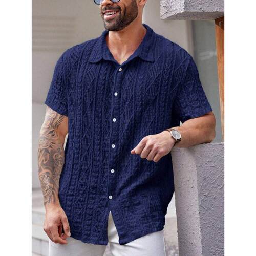 M 62092 Knitted button polo shirt 针织纽扣开衫 POLO 衫