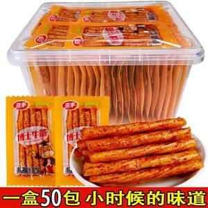 劲丰博士牛筋辣条儿时怀旧面 面筋双仔素牛筋豆筋小零食休闲 食品