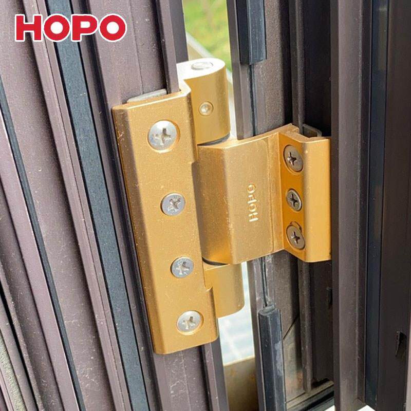 HOPO好博断桥纱窗欧标铰炼 铝合金系统窗铰炼 平开 门窗 四孔铰炼