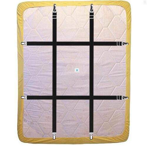 4pcs Adjustable Elastic Bed Sheet Clip Matss Cover Corner