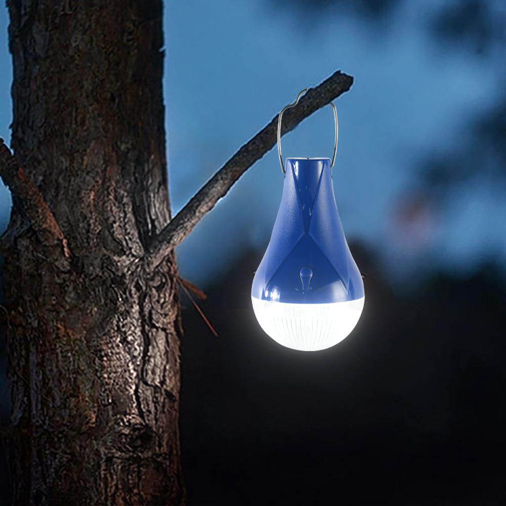 跨境太阳能led灯泡夜市摆摊小夜灯户外防水感应灯照明铝灯具