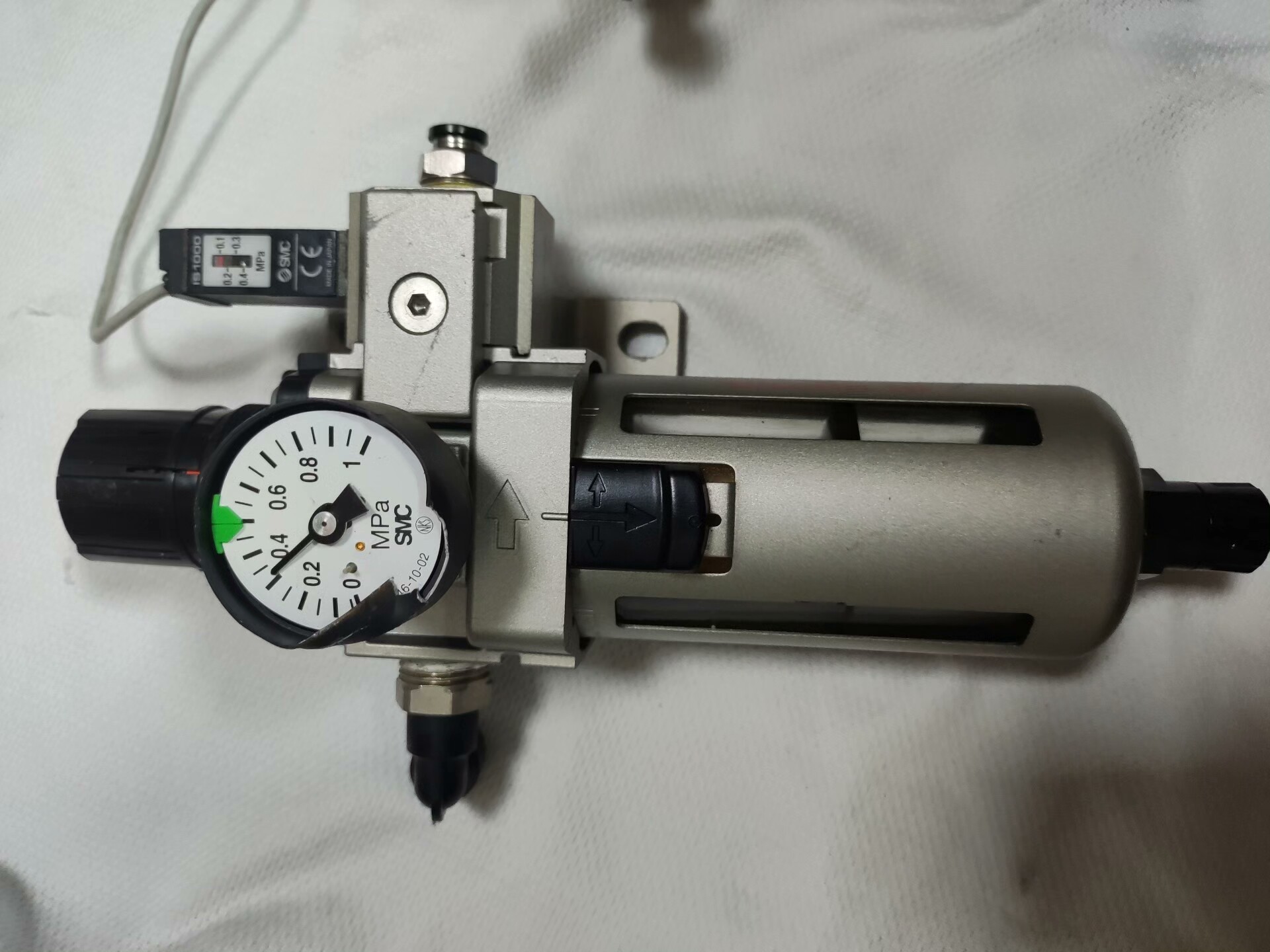 SMC空压机油水分离器AW340-04DG空气过滤器➕SMC