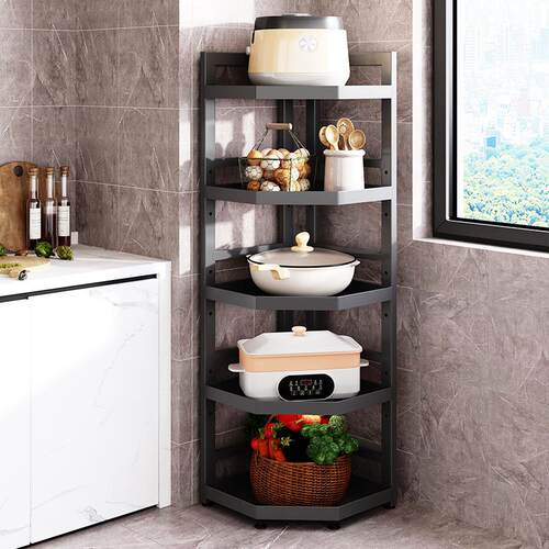 房三角架多层可调节NHL收锅具置厨物物架家用多功能落地墙角纳储