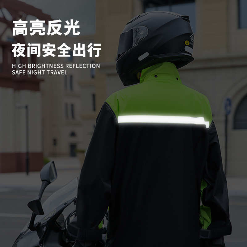 分体式雨衣雨裤套装加厚加長防暴雨摩托车机车服外卖骑行雨衣批发