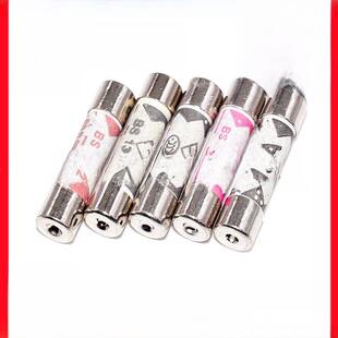 BS1362英式3A 5A 10A 13A 15A 2A灌沙防暴插头陶瓷保险丝管6x25MM