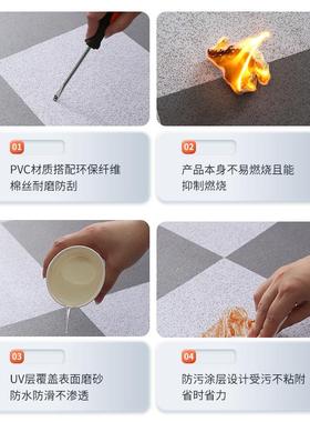 4米宽vpc地板革耐磨防水燃阻家用水泥地接铺直加IRJ厚地垫地板革