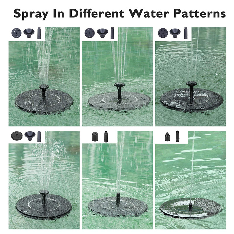 太阳能喷泉鱼池户外庭院循环水泵家用小型增氧气泵水缸自动喷水器