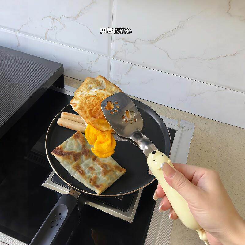 【厨房好物】小熊煎铲夹不锈钢二合一煎蛋煎牛排翻面锅铲防烫夹子