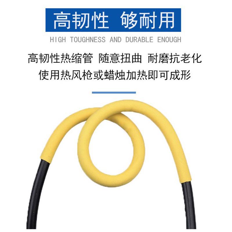 热2缩管联黑色交聚乙烯套管绝缘阻燃电线10MM-5.0MM黑色Φ1伸收缩