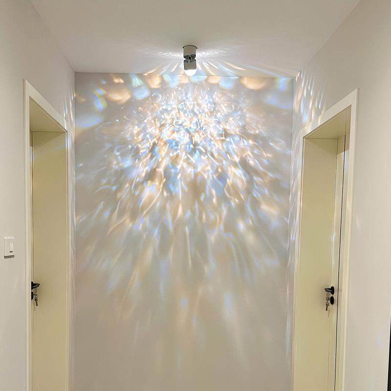 网红水波纹氛围射灯可调角度玄关灯led明装投影夕阳红日落洗墙灯,家装灯饰光源,明装射灯,淘宝优惠券,粉丝福利购,淘宝优惠卷