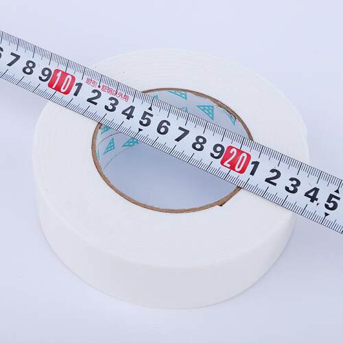 白色泡沫双面胶带泡棉胶高粘度胶条铝塑板广告KT板粘墙双面胶