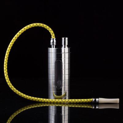 Transparent glass mute water pipe pot