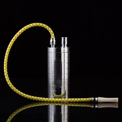 Transparent glass mute water pipe pot