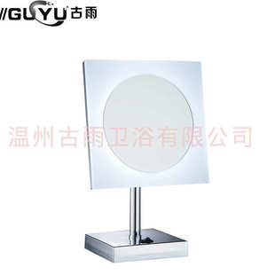 梳妆镜批发镜子酒店光灯带补美容化妆镜桌面led单面商用方形立式