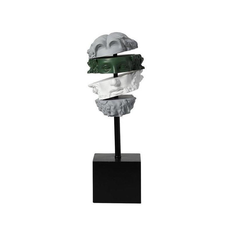 现简约创意美术风切割人形雕塑公室展厅书柜新奇特软装饰摆件