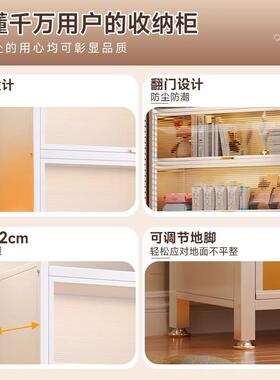 家用钢制尘书带门儿童储柜铁艺置物柜客厅VUD卧柜物室书架收纳防