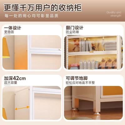 家用钢制尘书带门儿童储柜铁艺置物柜客厅VUD卧柜物室书架收纳防