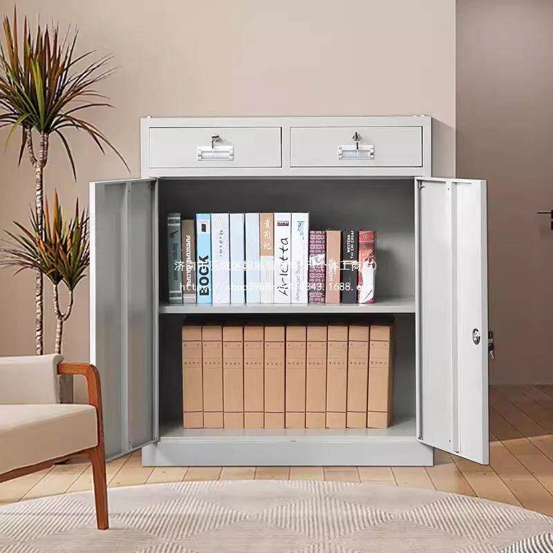 办室对开矮公柜钢制文件MLO柜带锁凭证档柜财务资料案柜多门更柜