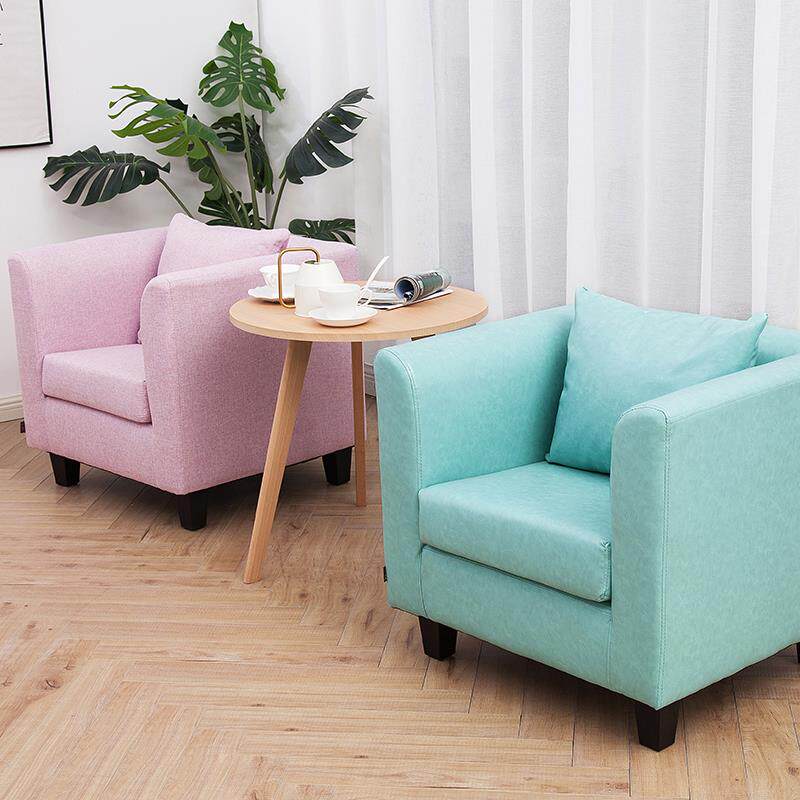 0J小户单人双人801经皮济质布艺网咖网吧电脑椅家用子迷你小型沙