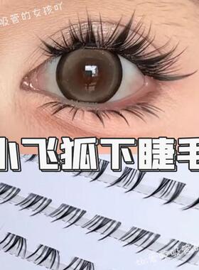 小飞狐下睫毛假睫毛2025新款热卖萌睫尚品自然款胶水粘眼睫毛仿真