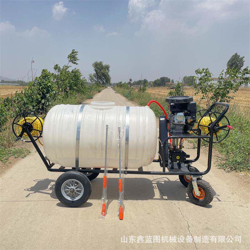 手推式200L高压打药机多功能汽油打药收管一体机医用消毒车