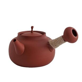 潮州侧把壶SGH130煮蕊红泥矿泥砂铫壶电花可明火围炉煮茶家用烧水