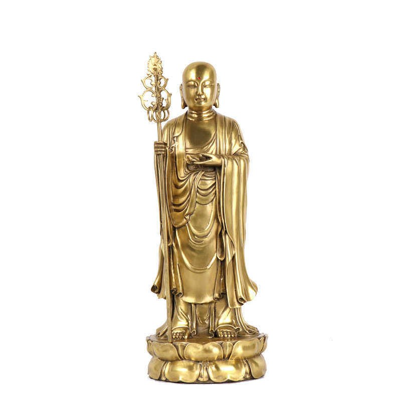 地藏王铜 工艺品厂家批发摆件铜 记地藏王批发 杨站 菩萨铜器