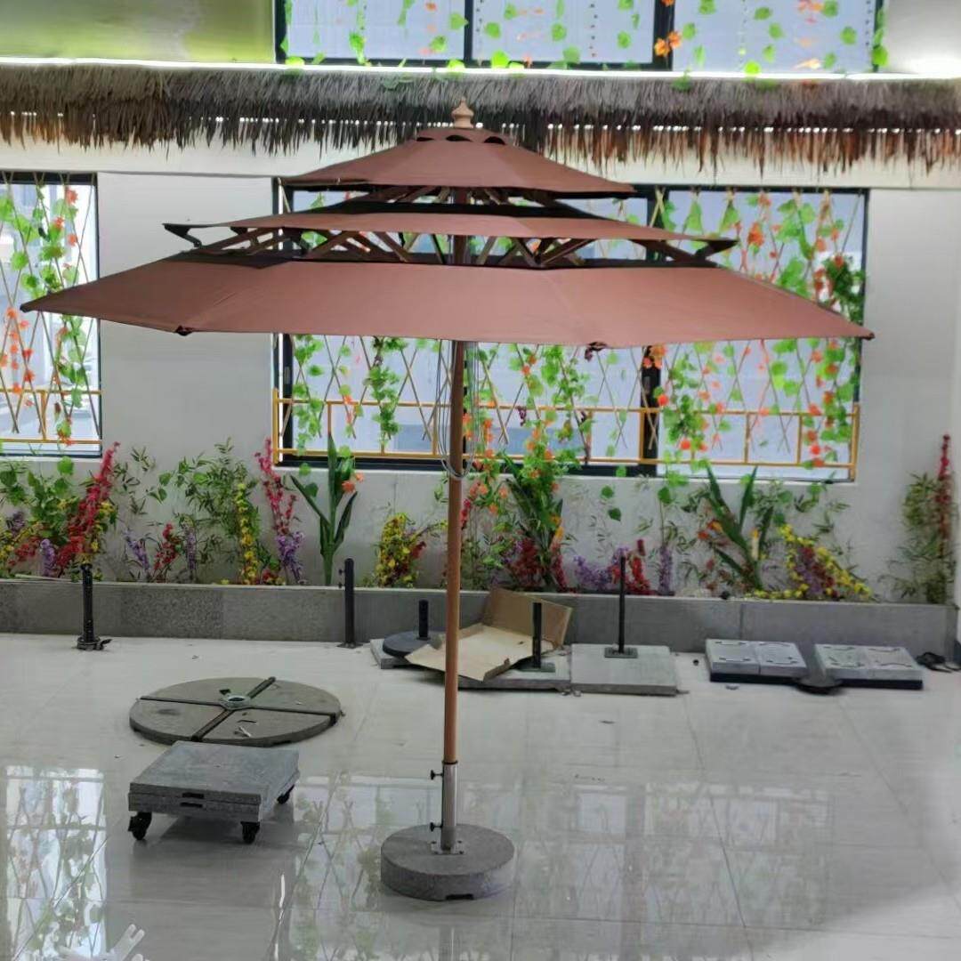 户外伞咖啡厅酒店庭院餐厅阳台露台度假村泳池旁民宿营地太阳伞