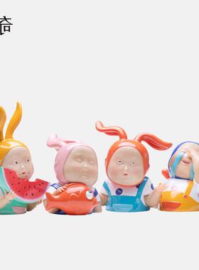 奇怪的艺术表达包愈合装饰办公室可爱的多巴胺雕塑装饰创意礼品