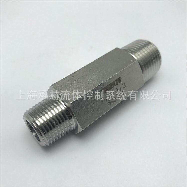 TENHEFLOW异径外丝直通接头1/2*3/8加长125mm六角丝接头外丝对丝