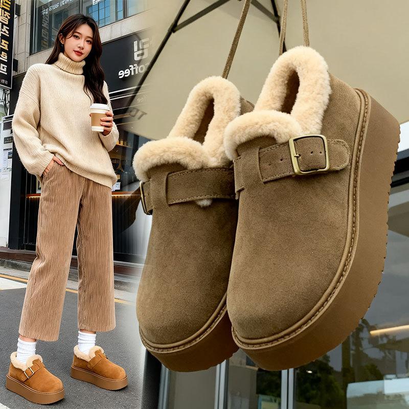 雪地靴加厚保暖脚蹬时尚雪地靴