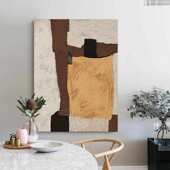 玄关侘装 饰画画手绘肌理客厅抽象风挂画餐厅纯酒店油画入户寂