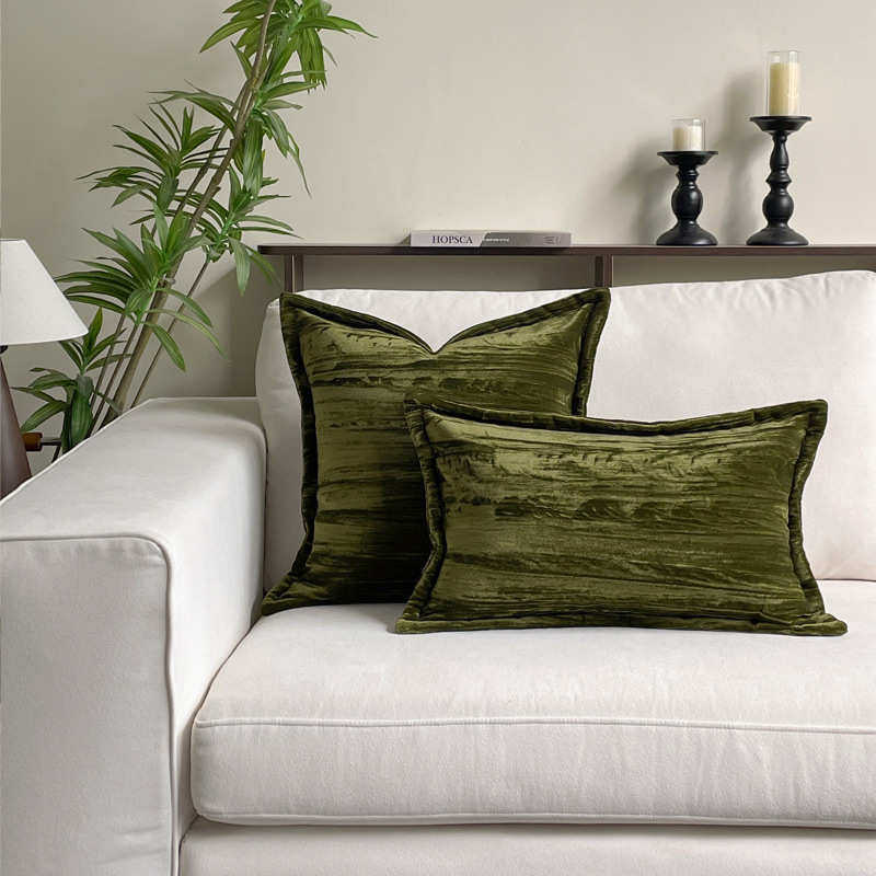 法式轻奢复古绿丝绒抱枕套高级感客厅沙发样板间靠垫床上腰枕抱枕,居家布艺,靠垫/抱枕,淘宝优惠券,粉丝福利购,淘宝优惠卷