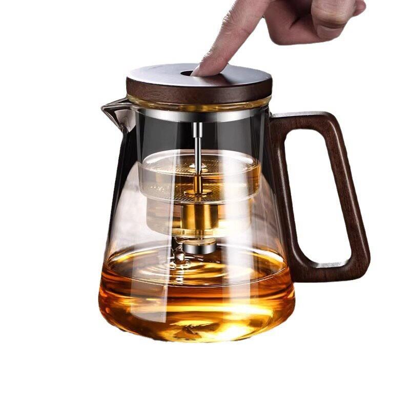 耐温玻璃杯茶具泡茶壶全玻璃内胆家用沏茶过滤按压式冲茶壶
